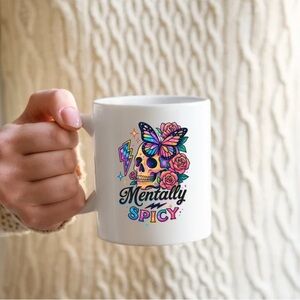 Colorful Skull and Butterfly Mug